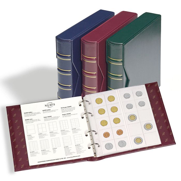 NUMIS Classic Binder with slipcase, red