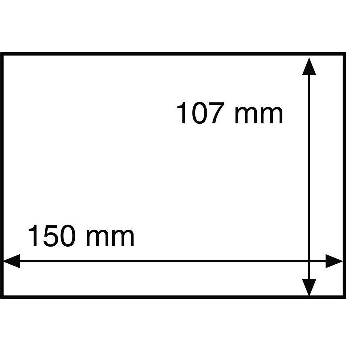 Protective Sleeves for postcards up to 150x107 mm, clear