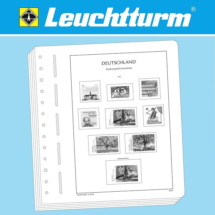 LIGHTHOUSE Illustrated album pages Liechtenstein 1960-1969