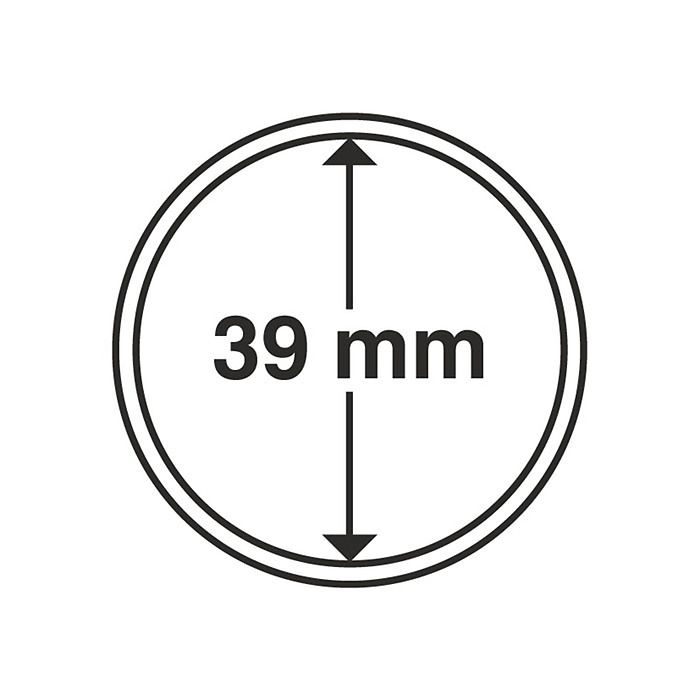 Coin Capsules inner diameter 39 mm (10-pack)