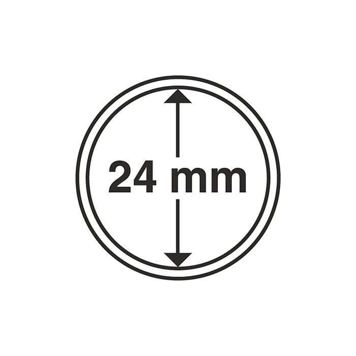 Coin Capsules inner diameter 24 mm (10-pack)