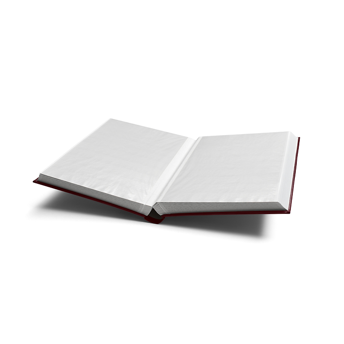 'COMFORT'  A4 Stockbook, 64 white pages, padded cover, red