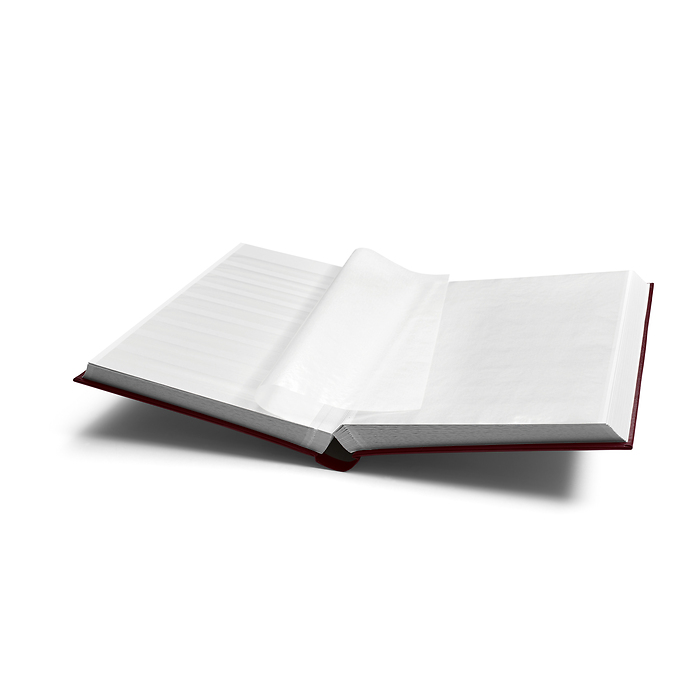 'COMFORT'  A4 Stockbook, 64 white pages, padded cover, red