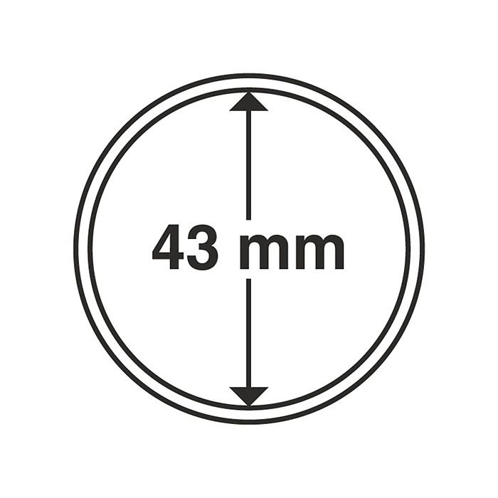 Coin Capsules inner diameter 43 mm (10-pack)