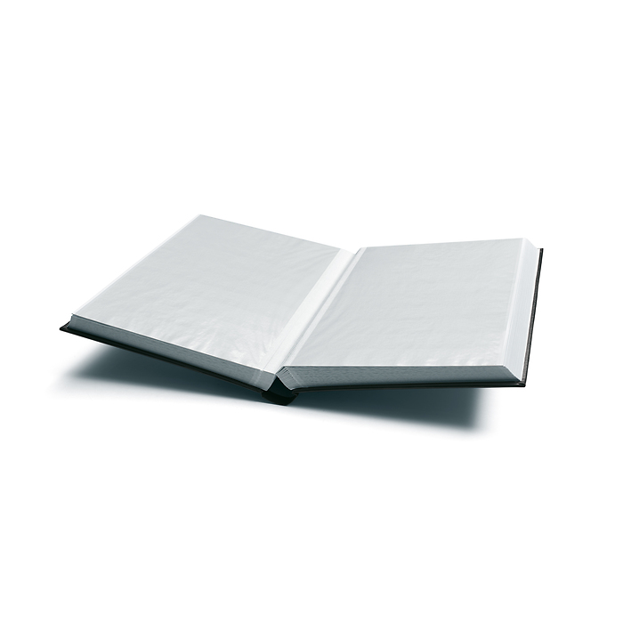 'COMFORT'  A4 Stockbook, 64 white pages, padded cover, black