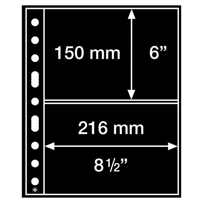 GRANDE Sheets with 2 horizontal strips, black