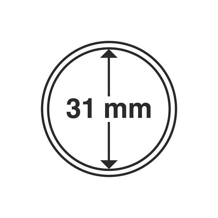 Coin Capsules inner diameter 31 mm (10-pack)