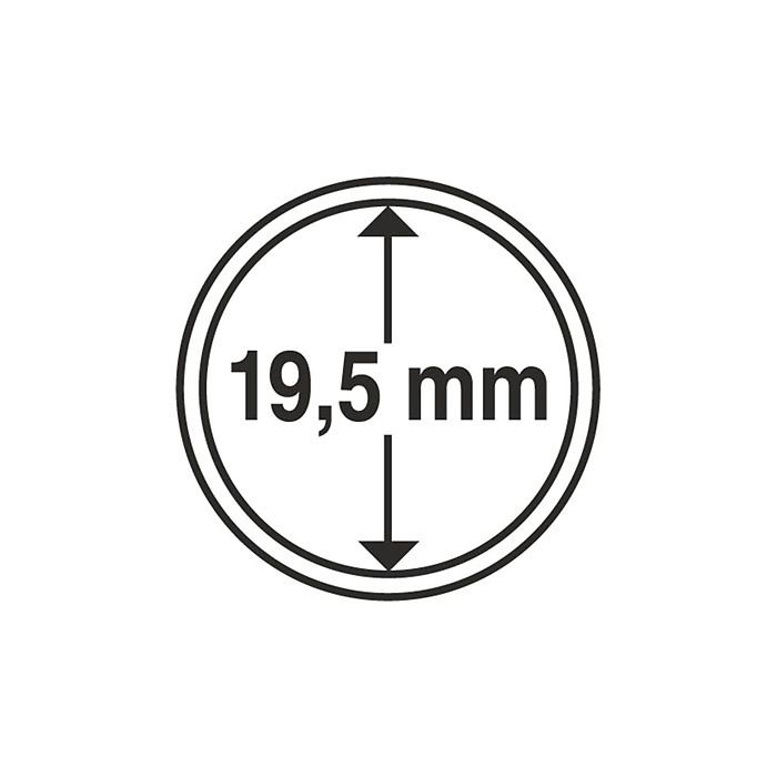 Coin Capsules inner diameter 19.5 mm (10-pack)