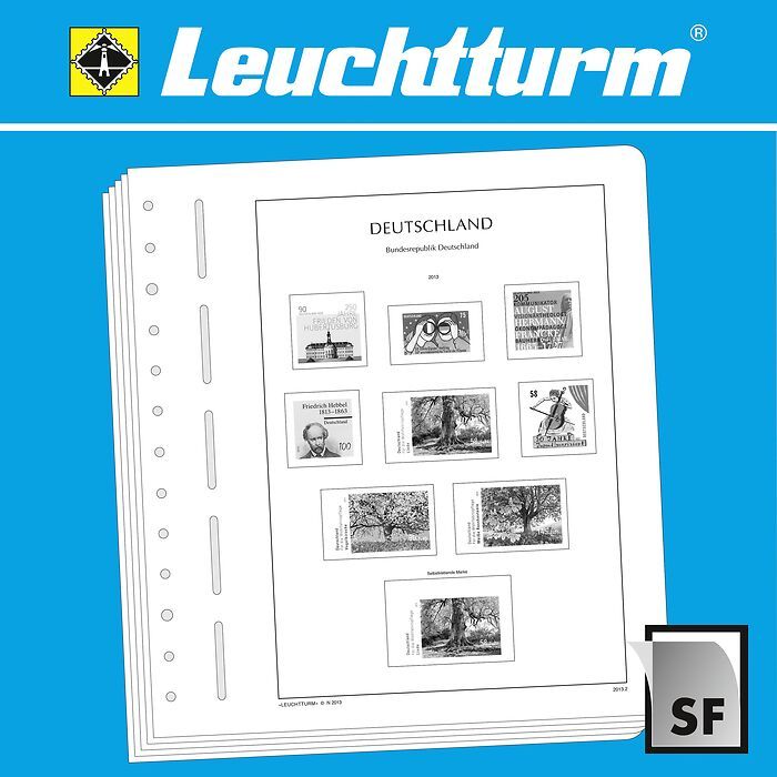 LIGHTHOUSE SF Illustrated album pages Liechtenstein 1970-1979