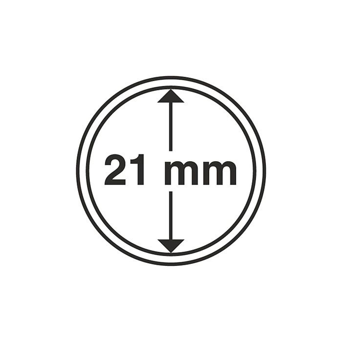Coin Capsules inner diameter 21 mm (10-pack)