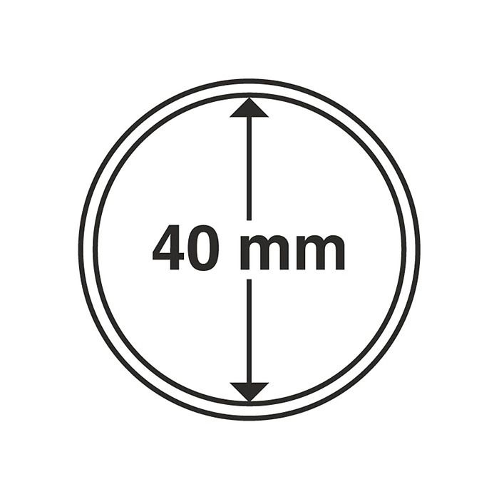 Coin Capsules inner diameter 40 mm (10-pack)