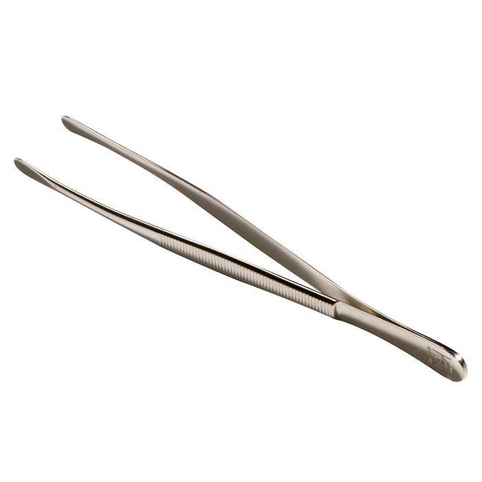 Tongs deluxe, 15 cm, design: straight, wide round
