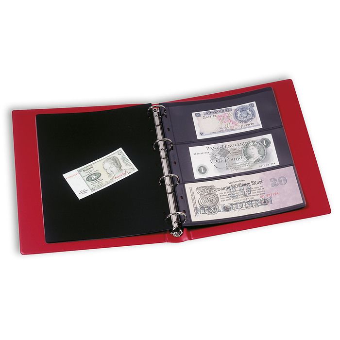 Currency Album VARIO with10 Clear 3C Pages, Green