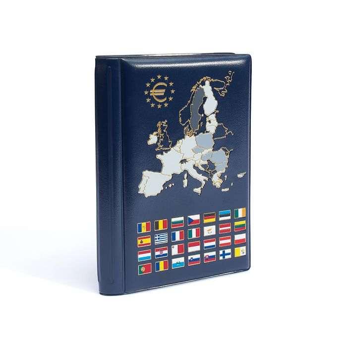 Coin Wallet for 12 Euro Coin Sets, blue
