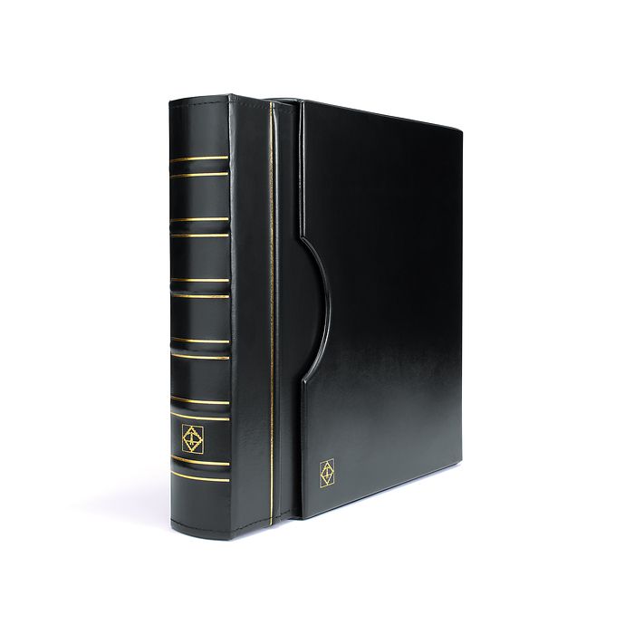 BLACK Ringbinder GRANDE, classic design incl. slipcase