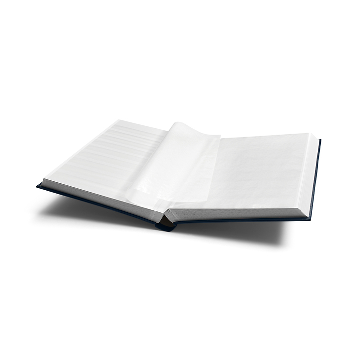 'COMFORT'  A4 Stockbook, 64 white pages, size, padded cover, blue