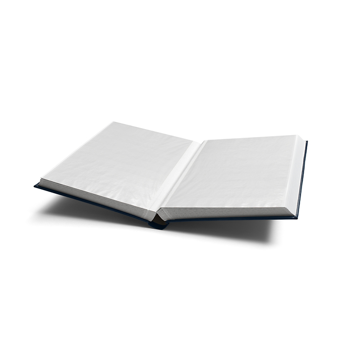 'COMFORT'  A4 Stockbook, 64 white pages, size, padded cover, blue