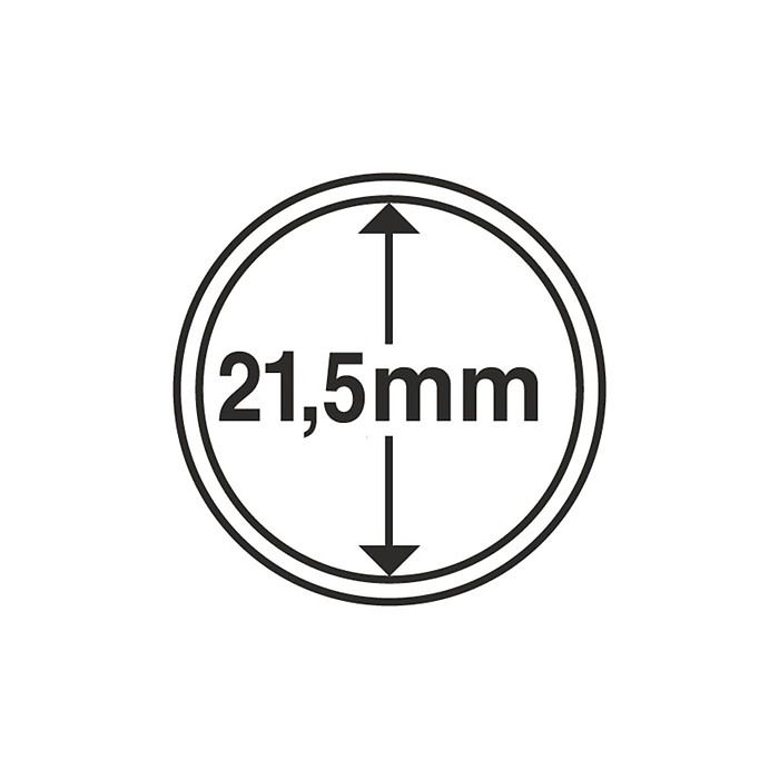 Coin Capsules inner diameter 21.5 mm (10-pack)