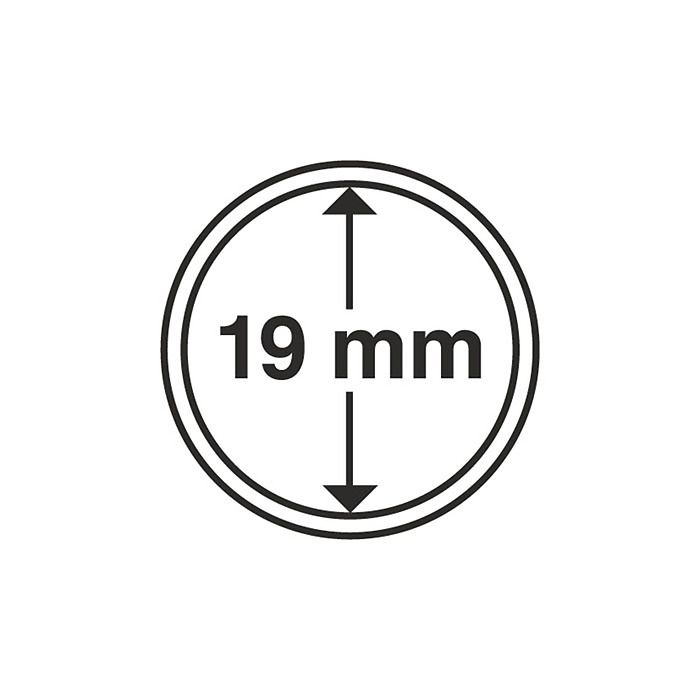 Coin Capsules inner diameter 19 mm (10-pack)