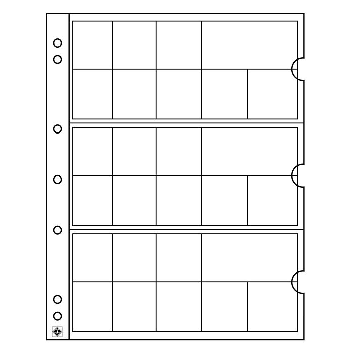NUMIS Coin Sheets for 3 complete Euro Coin Sets