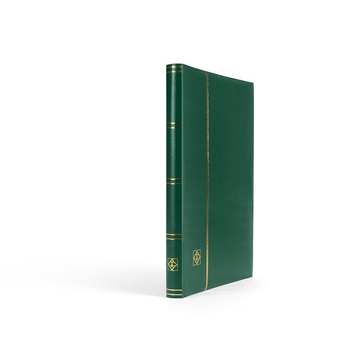 'COMFORT'  A4 Stockbook, 32 black pages, padded cover, green