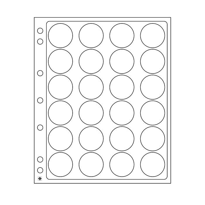 ENCAP Clear Pages for Coins in Capsules 34/35