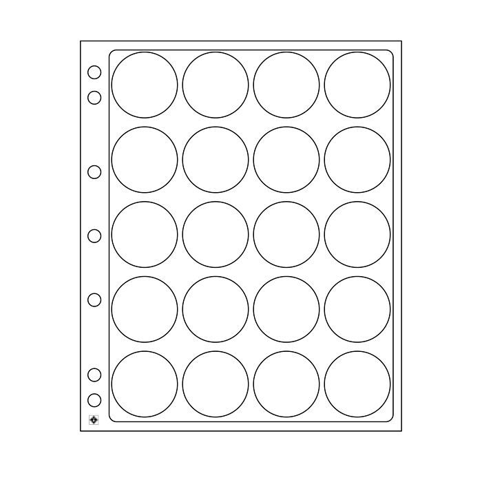 ENCAP Clear Pages for Coins in Capsules 38/39