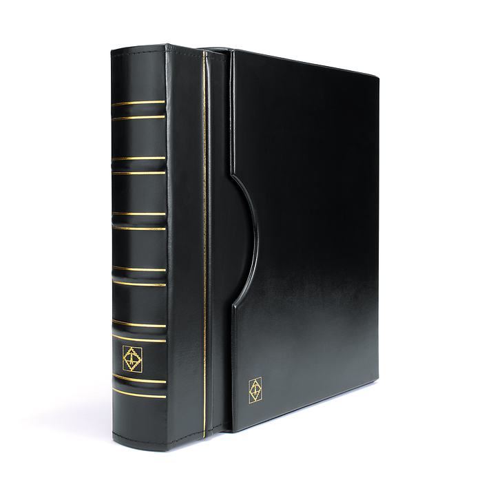 Classic GRANDE Binder w/ Slipcase / 10 sheets for 200 2  x 2' holders / Black