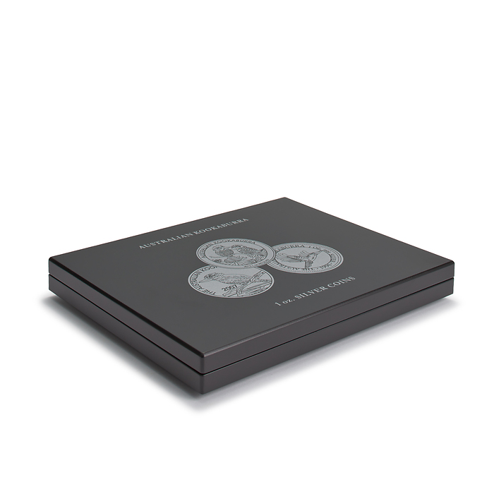 VOLTERRA UNO Display Coin Case for 20 Kookaburra 1 oz. Silver Coins in Original Capsules