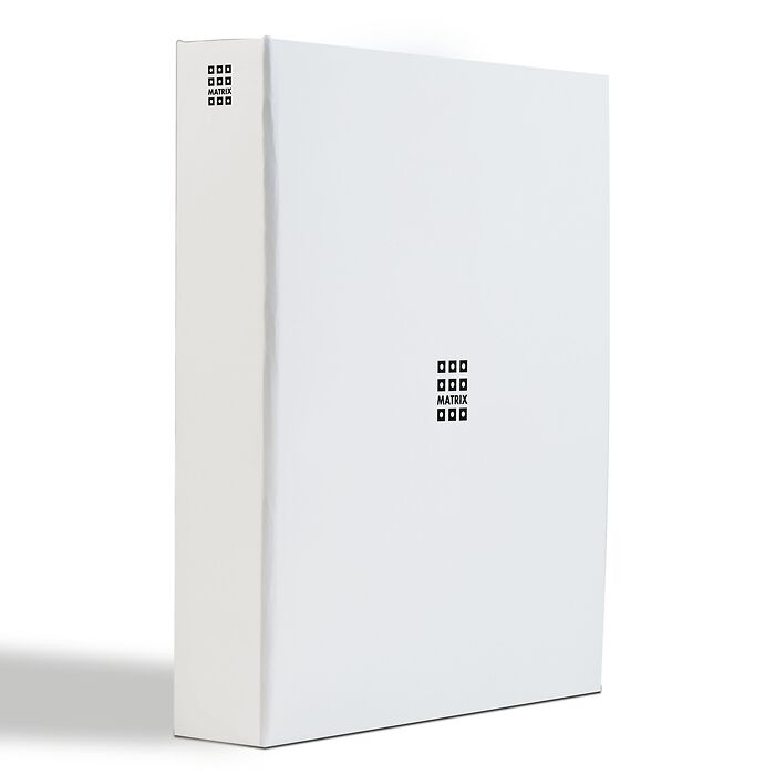 White MATRIX album system with matching slipcase