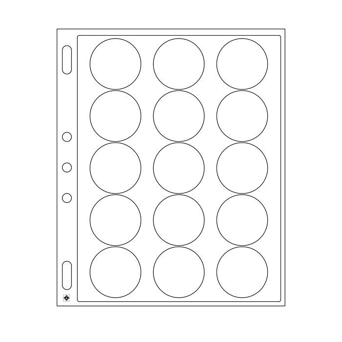 ENCAP Clear Pages for Coins in Capsules 44/45