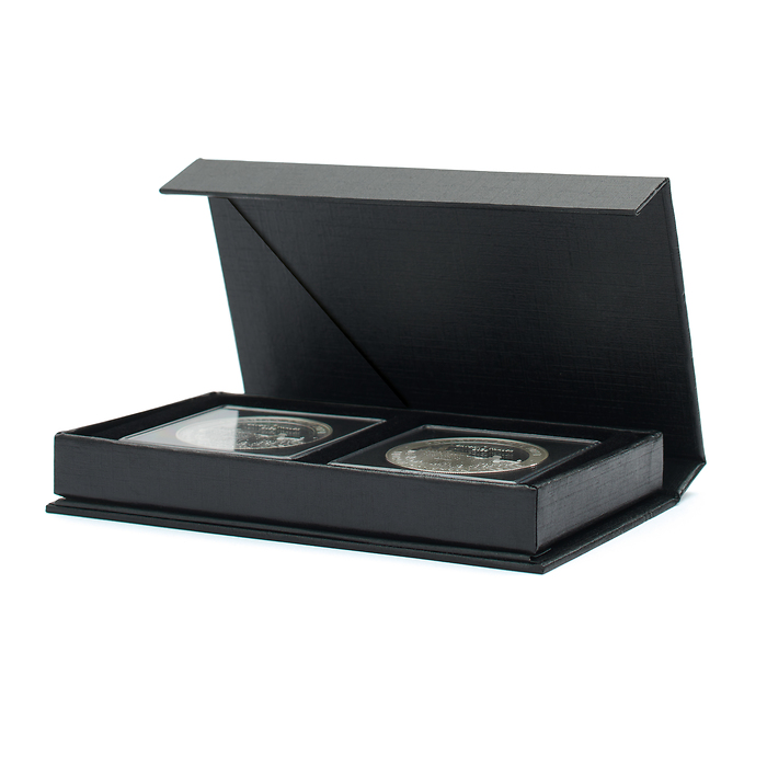 AIRBOX coin box with display function for 2 QUADRUM snaplocks, black