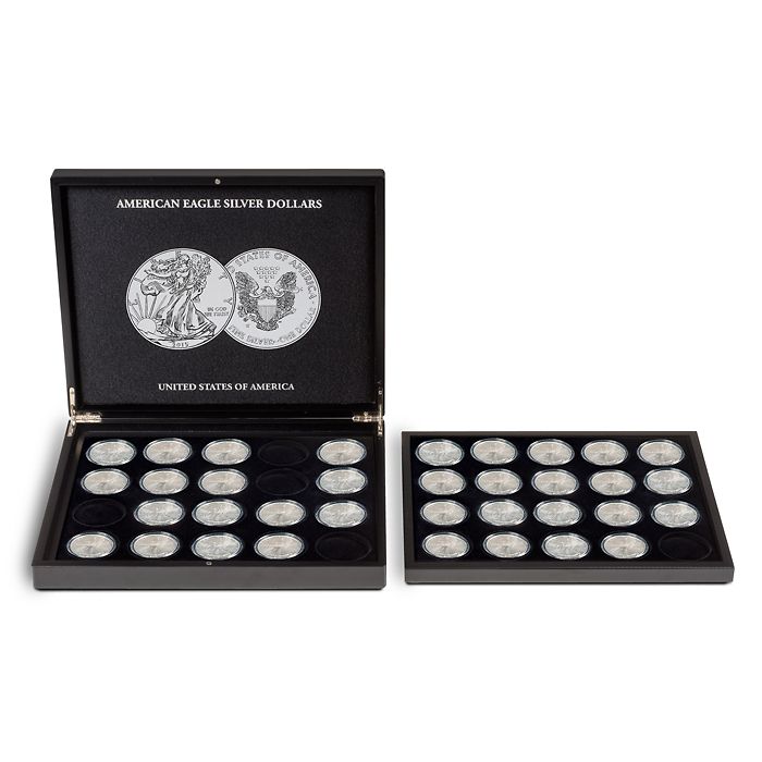 VOLTERRA Coin Display Case for 20 American Eagle Silver Dollars