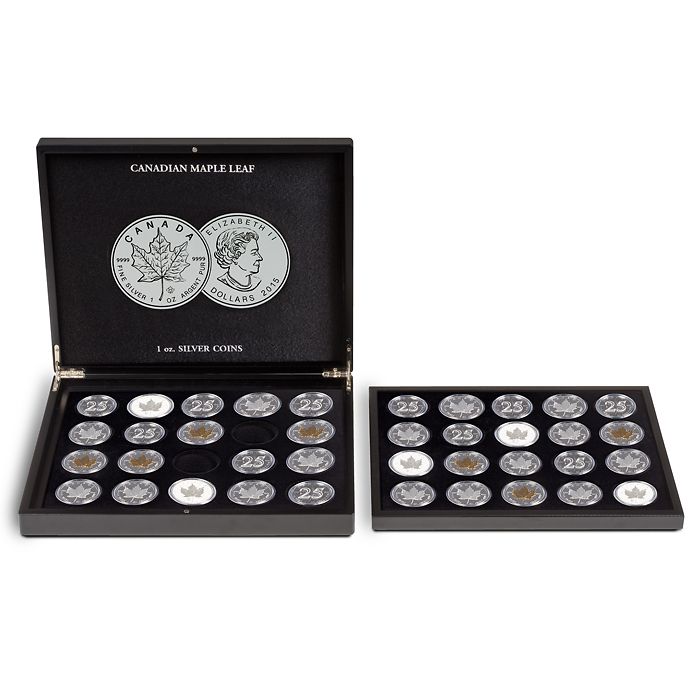 Display Coin Case for 20 Canadian Maple Leaf Silver Dollars