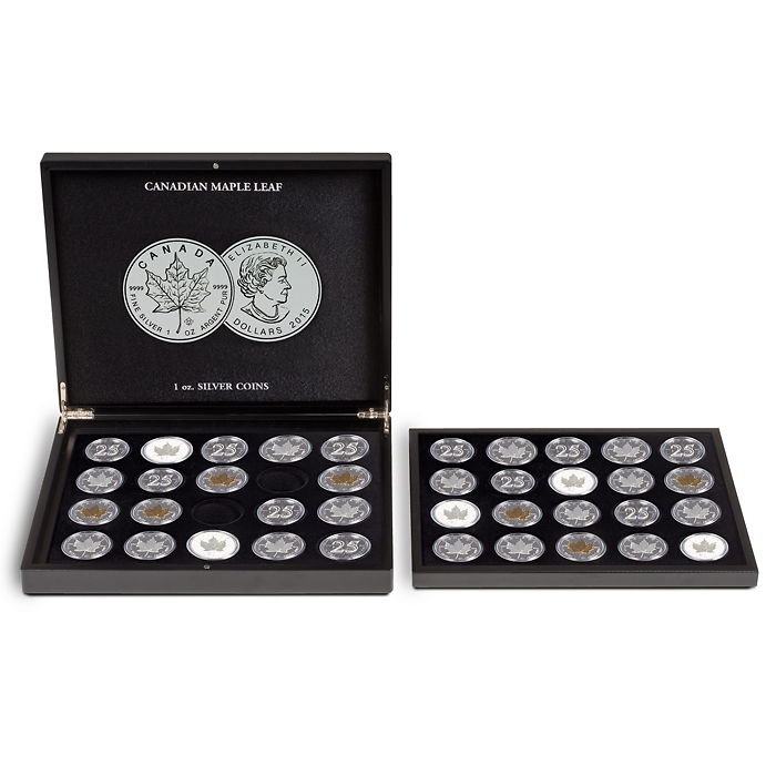 VOLTERRA Display Coin Case for 20 Canadian Maple Leaf Silver Dollars
