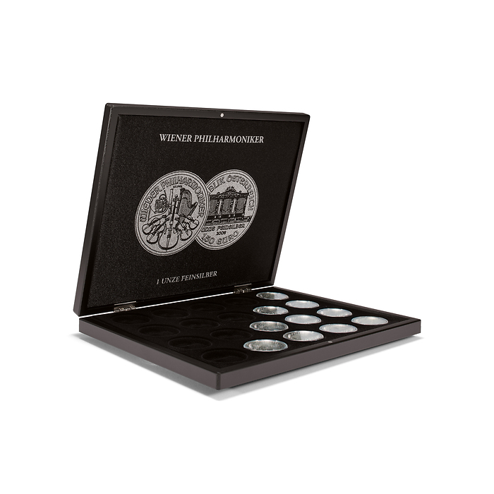 VOLTERRA Display Coin Case for 20 Vienna Philharmonic 1 oz. Silver Coins