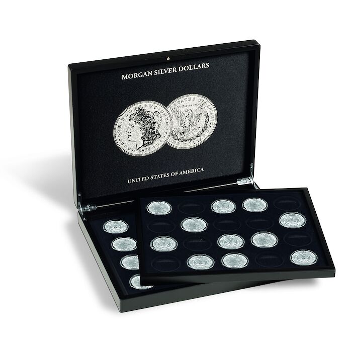 VOLTERRA Display Coin Case for 20 Morgan Silver Dollars