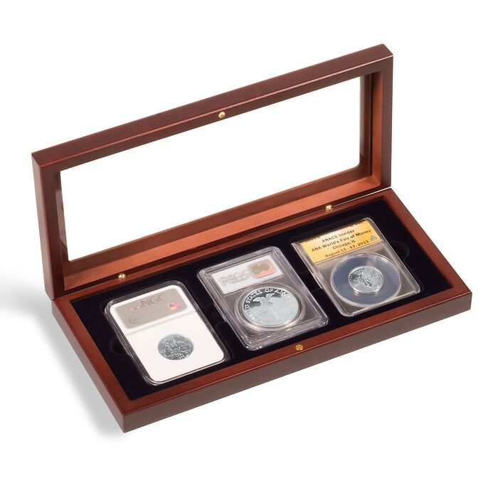 VOLTERRA coin box for 4 slabs with glass lid