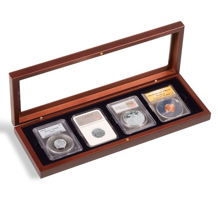 VOLTERRA coin box for 4 slabs with glass lid