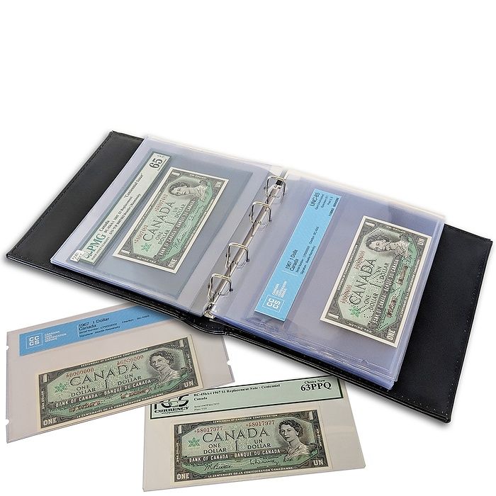 Refill pages for CLCAG, graded banknotes