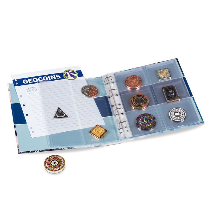 Album for Geocoins and TBs, incl. 5 sheets
