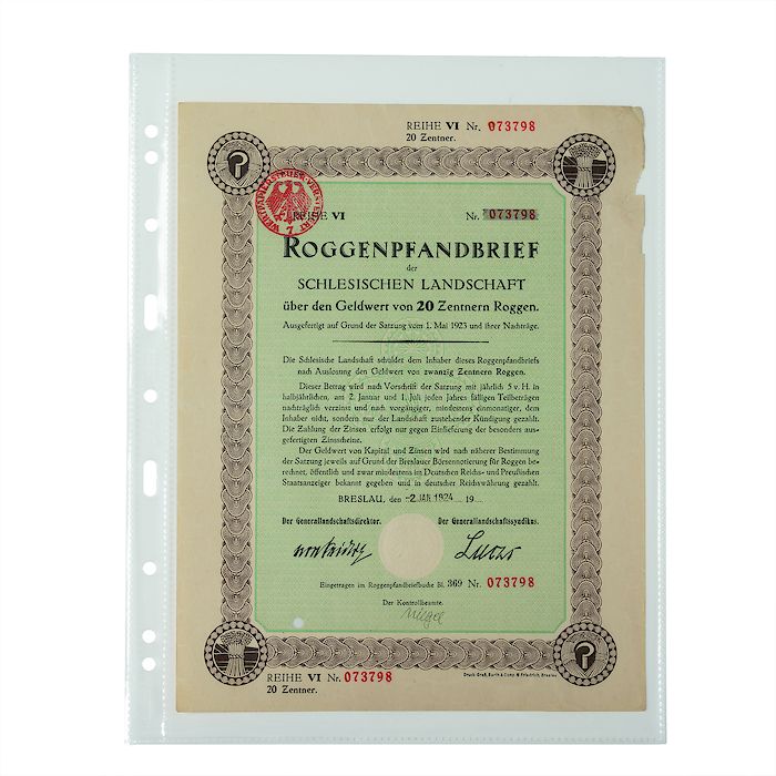 SH 312 plastic sheets, 1 pocket (A4), PP, clear, pack of 50