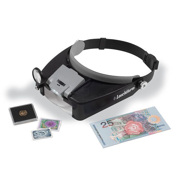 Headband Magnifier with LED Light, up to 8x magnification