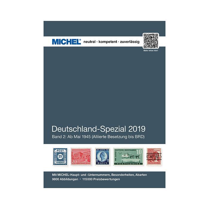 MICHEL Stamp Catalog Germany Specialized 2019, Vol. 2 (from Mai 1945)