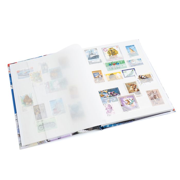 Stockbook STAMPS A5 with 16 white pages