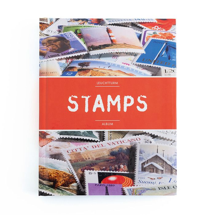 Stockbook STAMPS A5 with 32 white pages