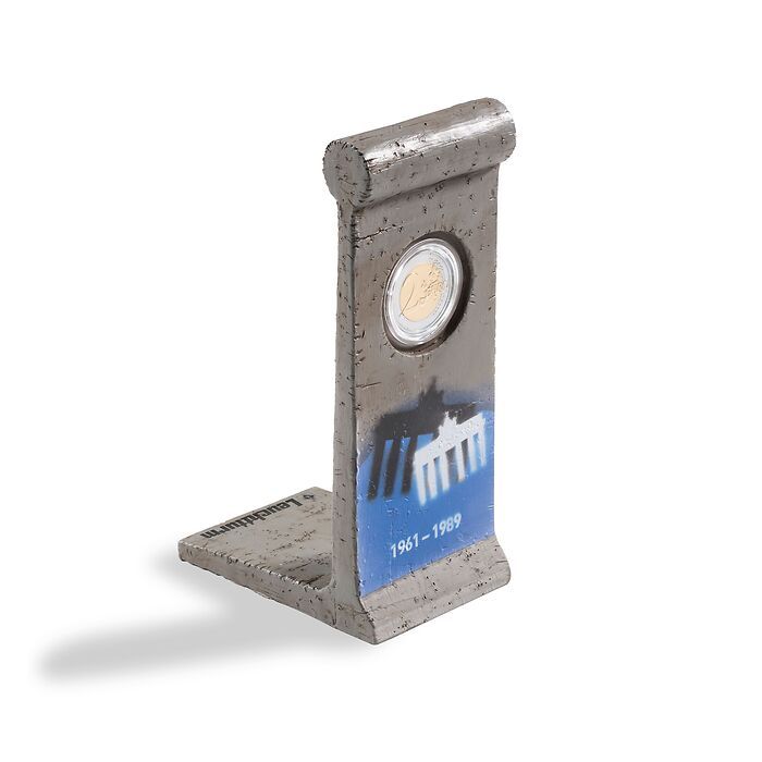 Berlin Wall Element with 2-Euro Coin “30 Years of the Fall of the Berlin Wall” in Capsule