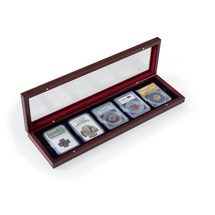 VOLTERRA Coin box for 5 slabs with glass lid