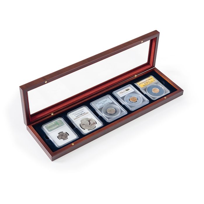 VOLTERRA Coin box for 5 slabs with glass lid