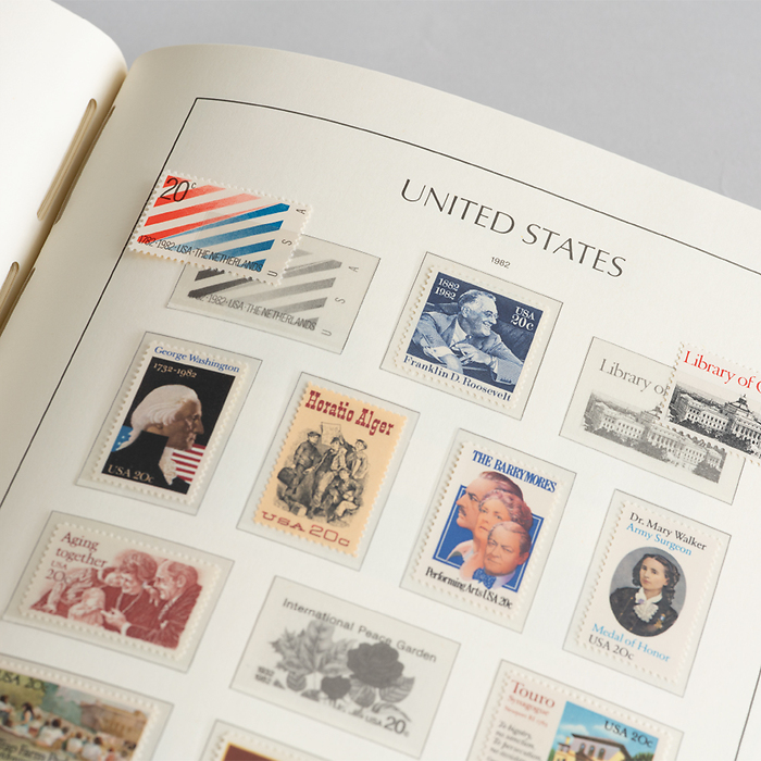 Classic design turn-bar binder with slipcase, USA